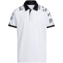 Adidas 2022 Boys Print Colorblock Polo -Golf Equipment Store adidas 2022 boys print colorblock polo white itempicture