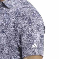 Adidas Aerial Jacquard Polo 11 Adidas Aerial Jacquard Polo -Golf Equipment Store adidas 2023 aerial jacquard polo grey three detail1 itempicture