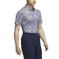 Adidas Aerial Jacquard Polo 9 Adidas Aerial Jacquard Polo -Golf Equipment Store adidas 2023 aerial jacquard polo grey three side itempicture