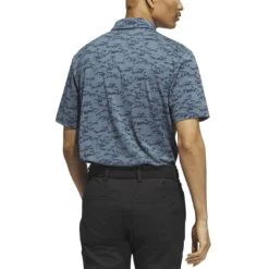 Adidas Go To Printed Polo -Golf Equipment Store adidas 2023 go to printed polo arctic night back itempicture