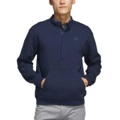 Adidas Go-To Quarter Zip Pullover -Golf Equipment Store adidas 2023 go to quarter zip pullover collegiate navy itempicture
