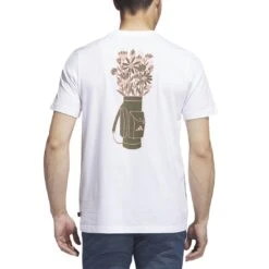 Adidas Golf Graphic Tee -Golf Equipment Store adidas 2023 golf graphic tee white back itempicture