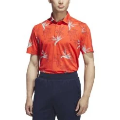 Adidas Oasis Mesh Polo -Golf Equipment Store adidas 2023 oasis mesh polo bright red front itempicture