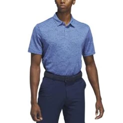 Adidas 23 Textured Jacquard Polo