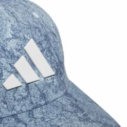 Adidas Tour Print Snapback Hat -Golf Equipment Store adidas 2023 tour print snapback hat semi flash aqua detail itempicture