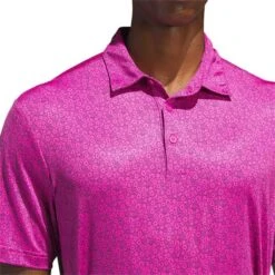 Adidas 2023 Ultimate365 Allover Print Polo -Golf Equipment Store adidas 2023 ultimate365 allover print polo lucid fuchsia detail1 itempicture
