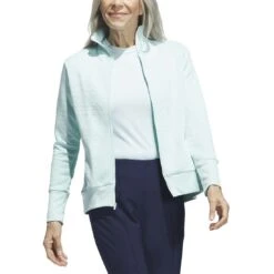 Adidas Women's COLD.RDY Jacket -Golf Equipment Store adidas 2023 womens cold rdy jacket semi flash aqua open itempicture