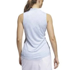 Adidas Women's Essentials Sleeveless Polo 9 Adidas Women's Essentials Sleeveless Polo -Golf Equipment Store adidas 2023 womens essentials sleeveless polo wonder blue back itempicture