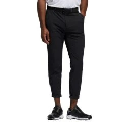 Adidas Pin Roll Pants -Golf Equipment Store adidas pin roll pants black on model itempicture