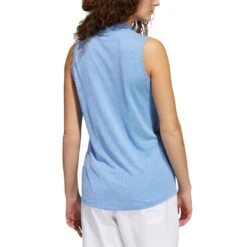 Adidas Women's Essential Sleeveless Polo -Golf Equipment Store adidas ss22 womens essential sleeveless polo blue rush back itempicture
