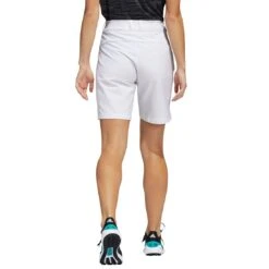 Adidas Women's Solid 7 Inch Shorts -Golf Equipment Store adidas ss22 womens solid 7 inch shorts white back itempicture