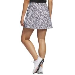 Adidas Women's Printed 16 Inch Skort 11 Adidas Women's Printed 16 Inch Skort -Golf Equipment Store adidas ss23 womens printed 16 inch skort black white back itempicture