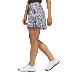 Adidas Women's Printed 16 Inch Skort 10 Adidas Women's Printed 16 Inch Skort -Golf Equipment Store adidas ss23 womens printed 16 inch skort black white side itempicture