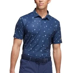 Adidas 2022 Ultimate365 Allover Print Polo -Golf Equipment Store adidas ultimate365 allover print polo crew navy itempicture