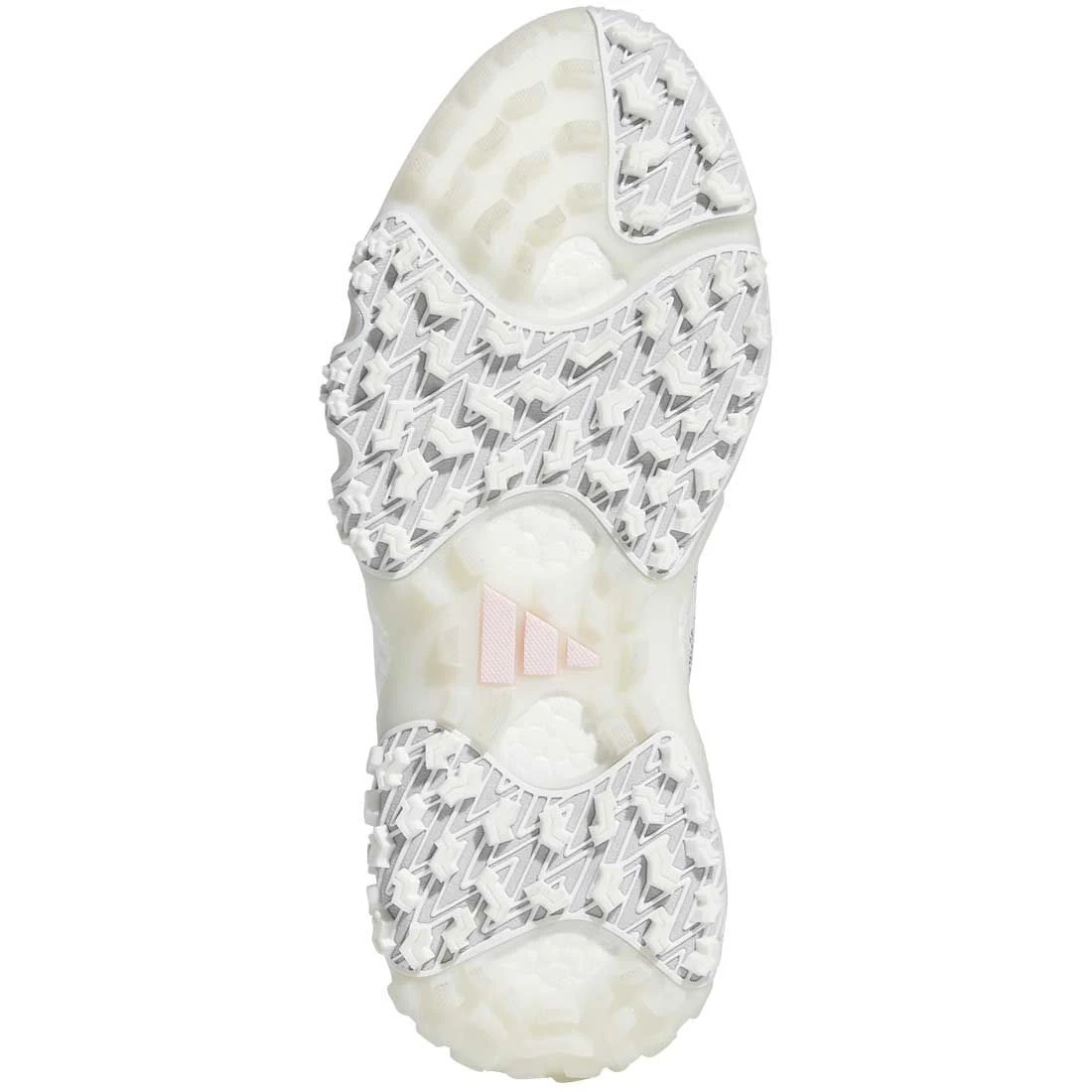 Adidas Women's Codechaos 22 Golf Shoes White/Silver/Clear Pink 2 Adidas Women's Codechaos 22 Golf Shoes White/Silver/Clear Pink - Image 2