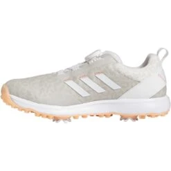 Adidas Women's S2G 23 BOA Golf Shoes White/Coral Fusion -Golf Equipment Store adidas womens s2g 23 boa golf shoes white coral fusion spine itempicture
