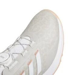 Adidas Women's S2G 23 BOA Golf Shoes White/Coral Fusion -Golf Equipment Store adidas womens s2g 23 boa golf shoes white coral fusion top detail itempicture