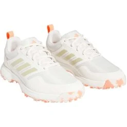 Adidas Women's Tech Response 3.0 SL Golf Shoes Chalk White/Silver/Coral Fusion 8 Adidas Women's Tech Response 3.0 SL Golf Shoes Chalk White/Silver/Coral Fusion -Golf Equipment Store adidas womens tech response 3 0 sl golf shoes chalk white coral front itempicture