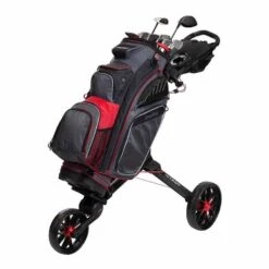 BagBoy Nitron Auto-Open Push Cart 13 BagBoy Nitron Auto-Open Push Cart -Golf Equipment Store bagboy nitron auto open push cart black red 03 1