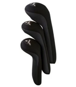 Pro Active Sports Stealth Headcovers 3-Pack -Golf Equipment Store black 7361