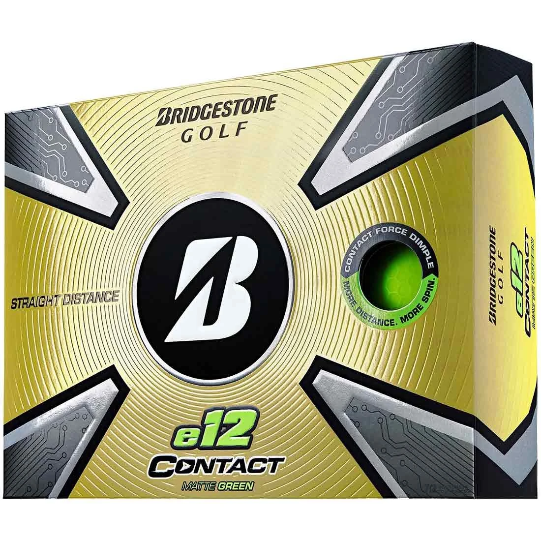 Bridgestone E12 Contact Matte Green Personalized Golf Balls 1 Bridgestone E12 Contact Matte Green Personalized Golf Balls