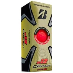 Bridgestone 2023 E12 Contact Matte Red Golf Balls -Golf Equipment Store bridgestone 2023 e12 contact matte red golf balls sleeve itempicture