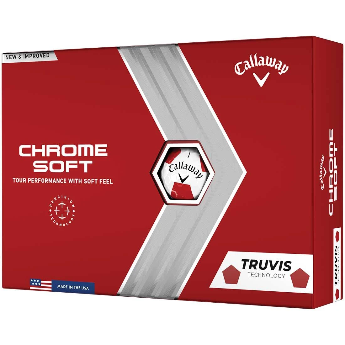 Callaway Chrome Soft Truvis Golf Balls 1 Callaway Chrome Soft Truvis Golf Balls