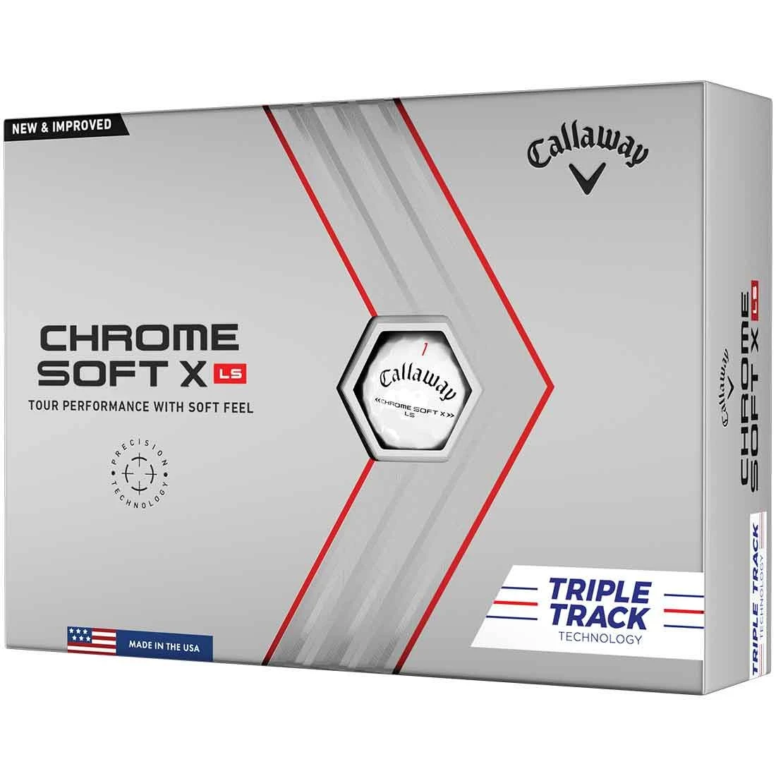 Callaway Chrome Soft X LS Triple Track Golf Balls 1 Callaway Chrome Soft X LS Triple Track Golf Balls