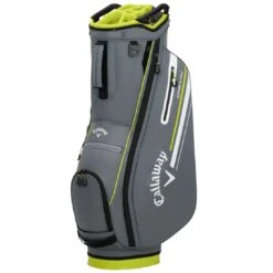 Callaway 2023 Chev 14 Cart Bag -Golf Equipment Store callaway 2023 chev 14 cart bag charcoal flo yellow itempicture