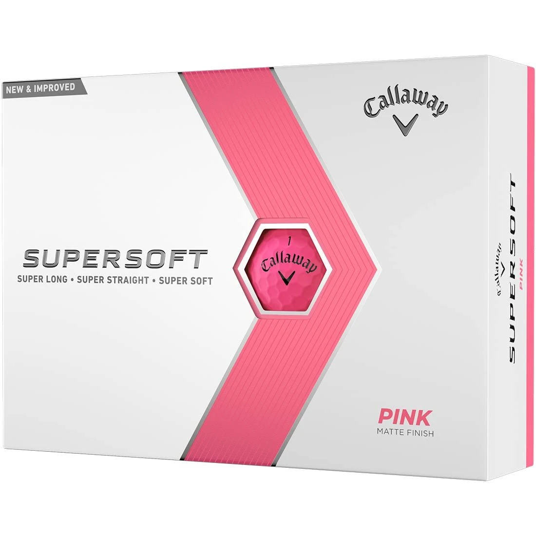 Callaway Supersoft Matte Pink Golf Balls 1 Callaway Supersoft Matte Pink Golf Balls