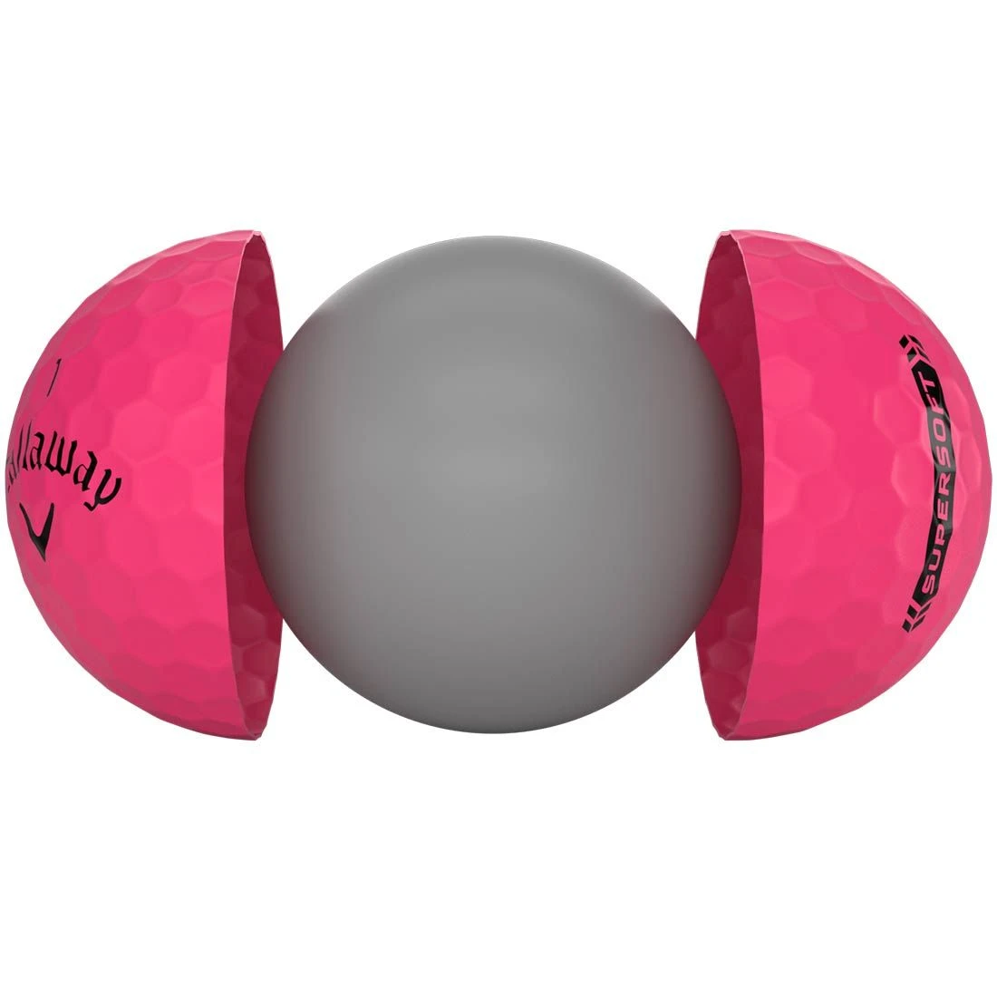Callaway Supersoft Matte Pink Personalized Golf Balls 3 Callaway Supersoft Matte Pink Personalized Golf Balls - Image 3