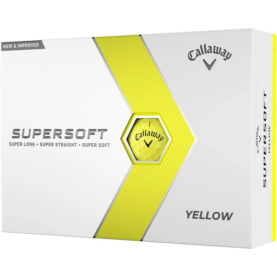 Callaway Supersoft Yellow Golf Balls 1 Callaway Supersoft Yellow Golf Balls