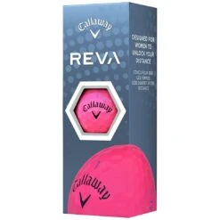 Callaway Women's REVA Pink Golf Balls -Golf Equipment Store callaway 2023 womens reva pink golf balls sleeve itempicture