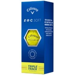 Callaway ERC Soft Yellow Golf Balls -Golf Equipment Store callaway 23 erc soft yellow golf balls sleeve itempicture
