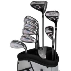 Cleveland Women's Bloom Complete Set 17 Cleveland Women's Bloom Complete Set -Golf Equipment Store cleveland 2023 womens bloom complete set grey blue closeup itempicture