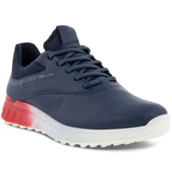 Ecco Women's S-Three Golf Shoes Marine/Hibiscus -Golf Equipment Store ecco womens s three golf shoes marine hibiscus toe itempicture