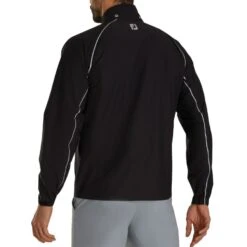 FootJoy DryJoys Select Rain Jacket 8 FootJoy DryJoys Select Rain Jacket -Golf Equipment Store footjoy dryjoys select rain jacket black charcoal back itempicture