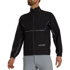 FootJoy DryJoys Select Rain Jacket 7 FootJoy DryJoys Select Rain Jacket -Golf Equipment Store footjoy dryjoys select rain jacket black charcoal front itempicture