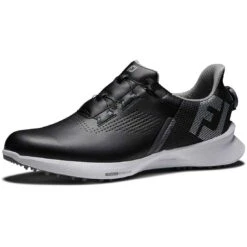 FootJoy FJ Fuel BOA Golf Shoes Black/Blue -Golf Equipment Store footjoy fj fuel boa golf shoes black blue 55449 toe itempicture