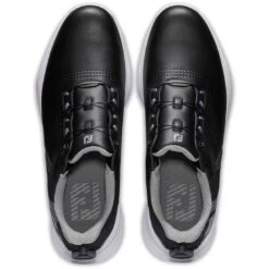 FootJoy FJ Fuel BOA Golf Shoes Black/Blue -Golf Equipment Store footjoy fj fuel boa golf shoes black blue 55449 top itempicture