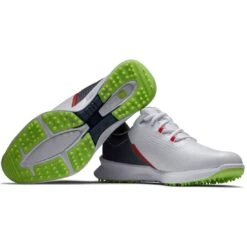 FootJoy FJ Fuel Golf Shoes White/Navy -Golf Equipment Store footjoy fj fuel golf shoes white navy 55452 bveauty itempicture