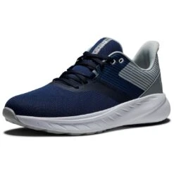 FootJoy Flex Golf Shoes Navy/Grey -Golf Equipment Store footjoy flex golf shoes navy grey 56285 toe itempicture