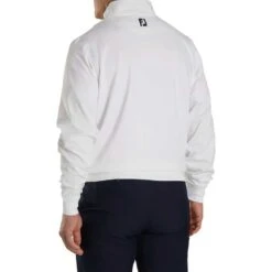 FootJoy Half Zip Pullover 10 FootJoy Half Zip Pullover -Golf Equipment Store footjoy half zip pullvoer white back 2 itempicture