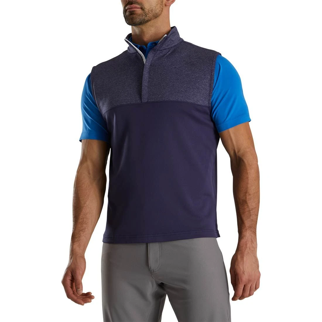 FootJoy Heather Yoke Half Zip Vest 5 FootJoy Heather Yoke Half Zip Vest - Image 5
