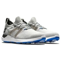 FootJoy HyperFlex Golf Shoes Grey/White/Blue -Golf Equipment Store footjoy hyperflex golf shoes grey white blue pair