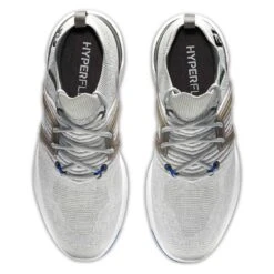 FootJoy HyperFlex Golf Shoes Grey/White/Blue -Golf Equipment Store footjoy hyperflex golf shoes grey white blue top
