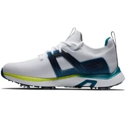 FootJoy HyperFlex Golf Shoes White/Navy/Lime -Golf Equipment Store footjoy hyperflex golf shoes white navy lime 51075 spine itempicture