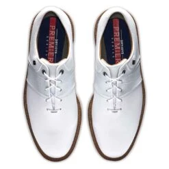 FootJoy Premiere Series Packard Golf Shoes White/White -Golf Equipment Store footjoy premiere series packard golf shoes white white top