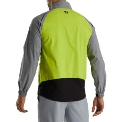 FootJoy Select LS Rain Jacket -Golf Equipment Store footjoy select ls rain jacket lime grey back itempicture