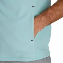 FootJoy ThermoSeries Fleece Back Vest -Golf Equipment Store footjoy thermoseries fleece back vest seaglass detail itempicture